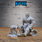 Barbarian Tribe Male- Epic Miniatures | 32mm | Ice Age Madness | Fighter | Warrior | Hunter | Cooking | Camp