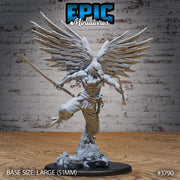Tengu Bird Folk Lord - Epic Miniatures | 28mm | 32mm | Oni Nightmare | Fighter | Warrior | Monk | Eagle