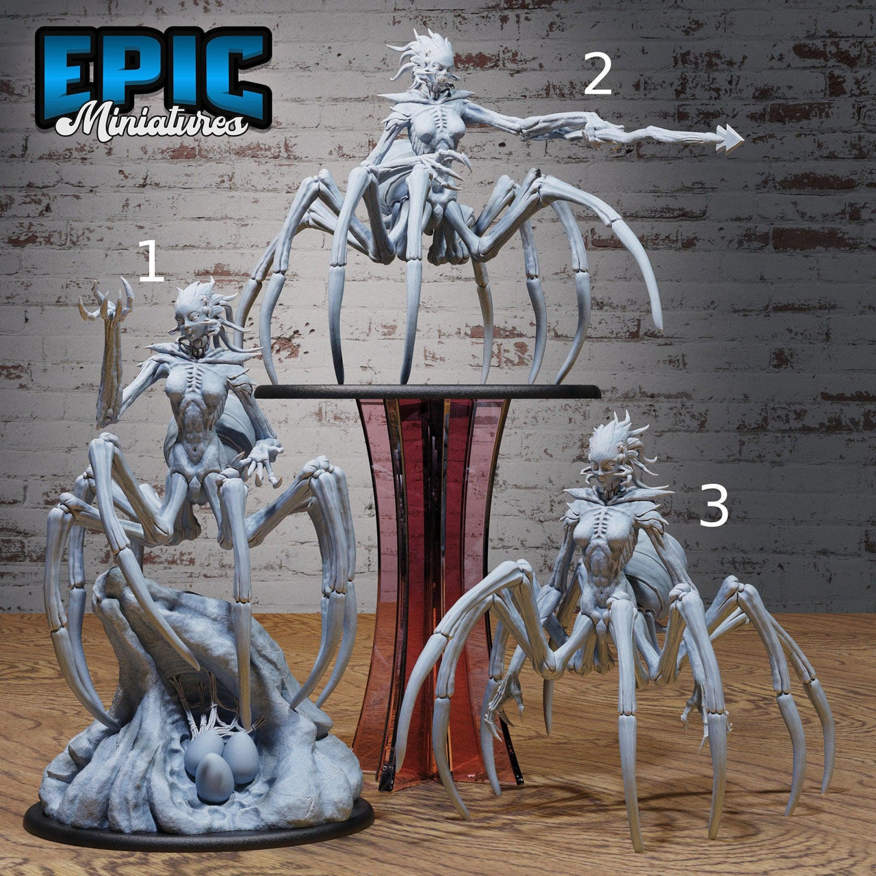 Leng Spider Queen - Epic Miniatures | 28mm | 32mm | Eldritch Darkness | Demon | Spider | Mutant
