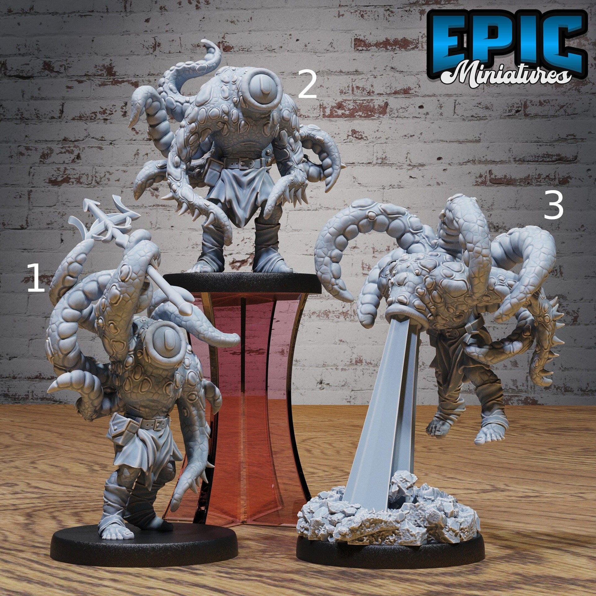 Tentacle Folk - Epic Miniatures | 28mm | 32mm | Eldritch Darkness | Cthulhu | Demon | Alien | Deep Sea | Death Ray