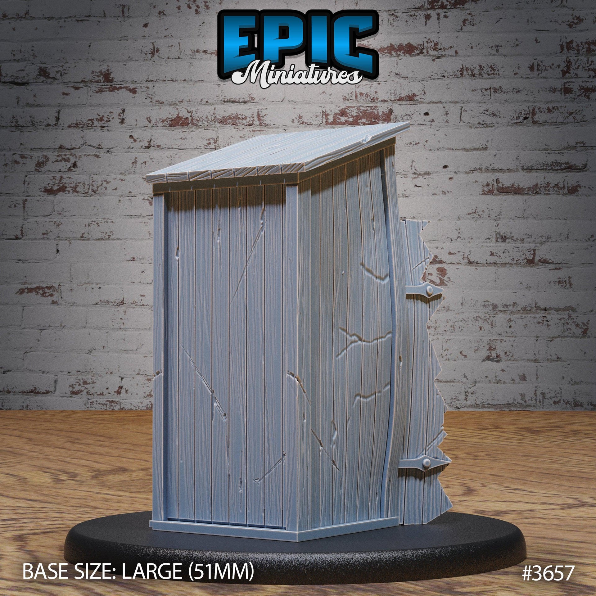 Mimic Outhouse - Epic Miniatures | 28mm | 32mm | Bandit Camp | Toilet | Trap