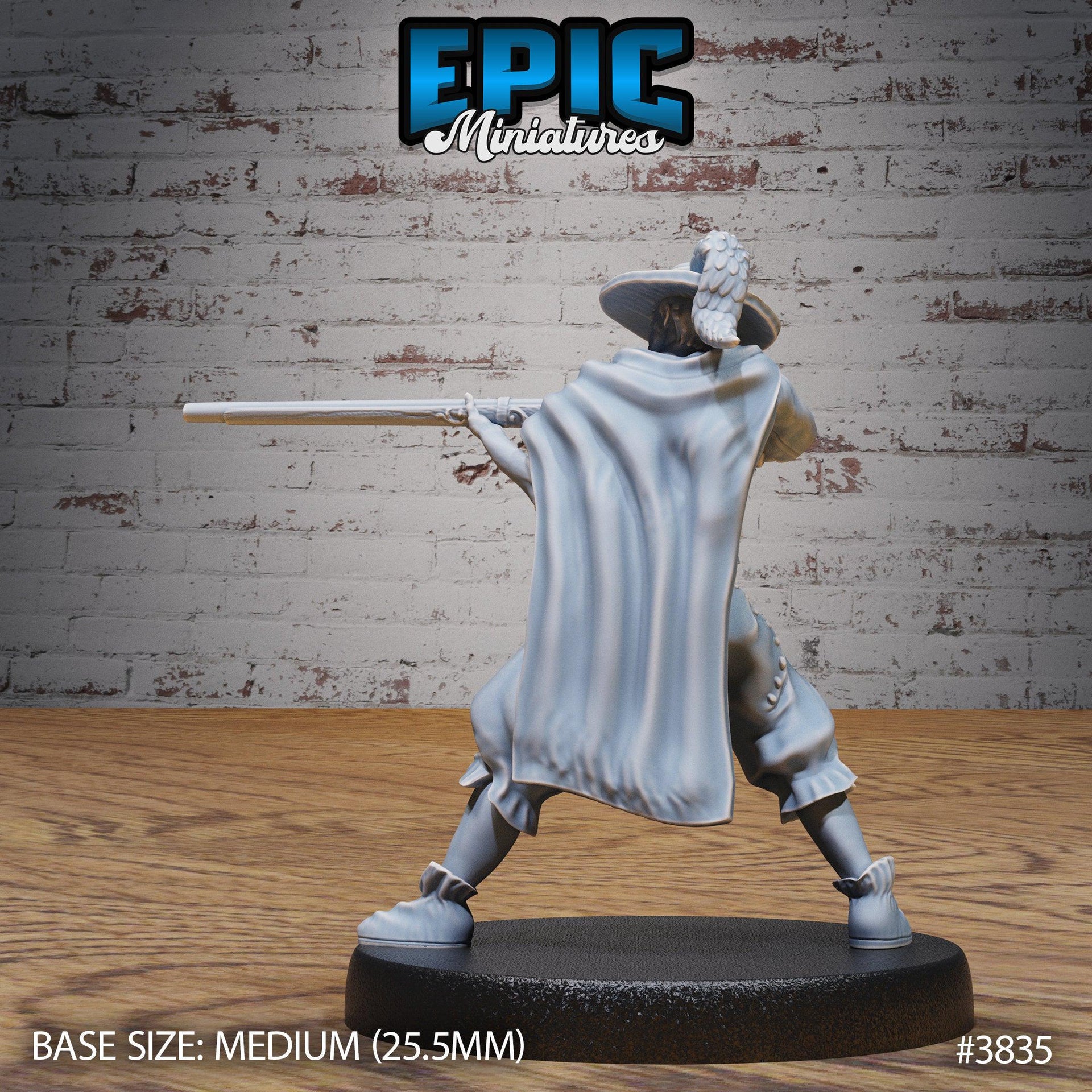Musketeer Adventurer - Epic Miniatures | New World Conquest | 28mm | 32mm | Mercenary | Rogue | Bandit