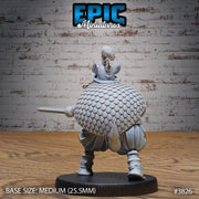 Armadillo Conquistador - Epic Miniatures | New World Conquest | 28mm | 32mm | Armadillo Folk | Spanish | Standard Bearer | Treasure