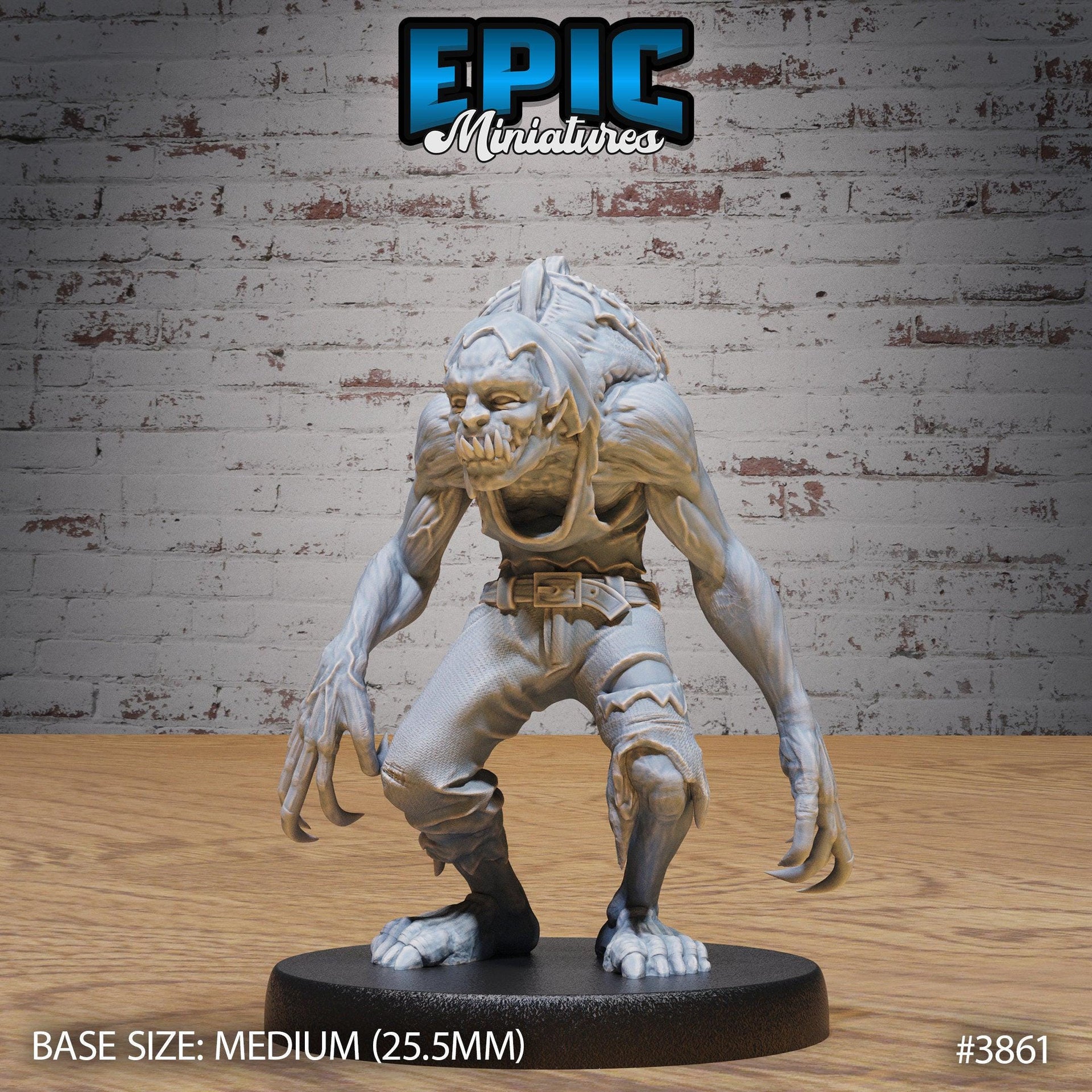 Common Ghoul - Epic Miniatures | Gruesome Graveyard | 28mm | 32mm | Zombie | Undead | Demon