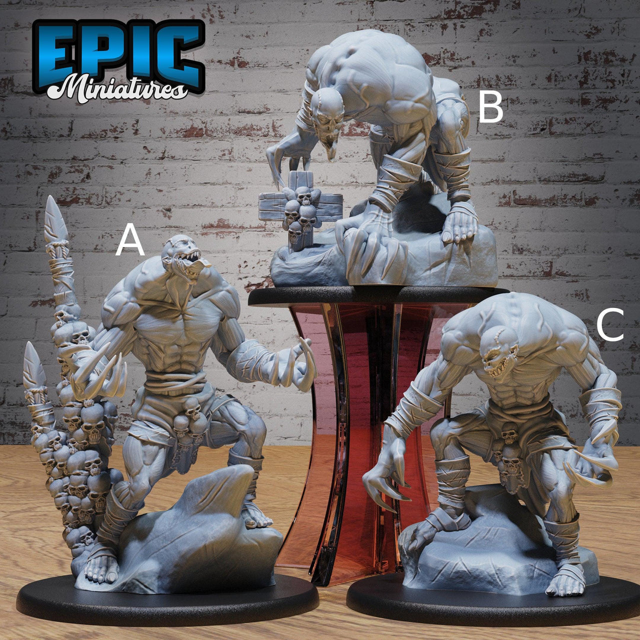 Claw Ghoul - Epic Miniatures | Gruesome Graveyard | 28mm | 32mm | Zombie | Undead | Demon | Brute