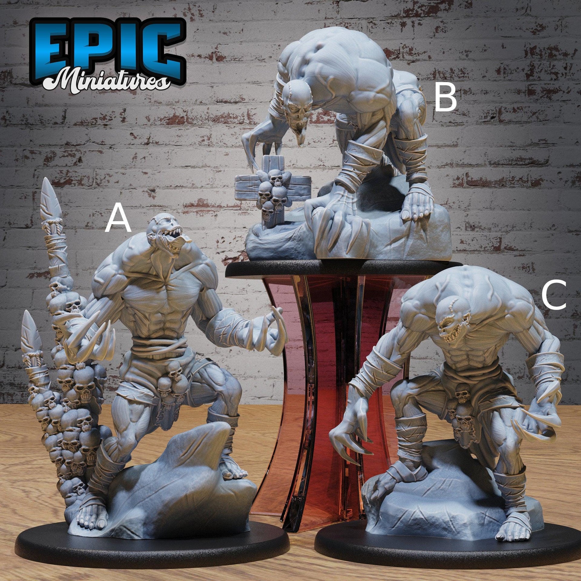 Claw Ghoul - Epic Miniatures | Gruesome Graveyard | 28mm | 32mm | Zombie | Undead | Demon | Brute