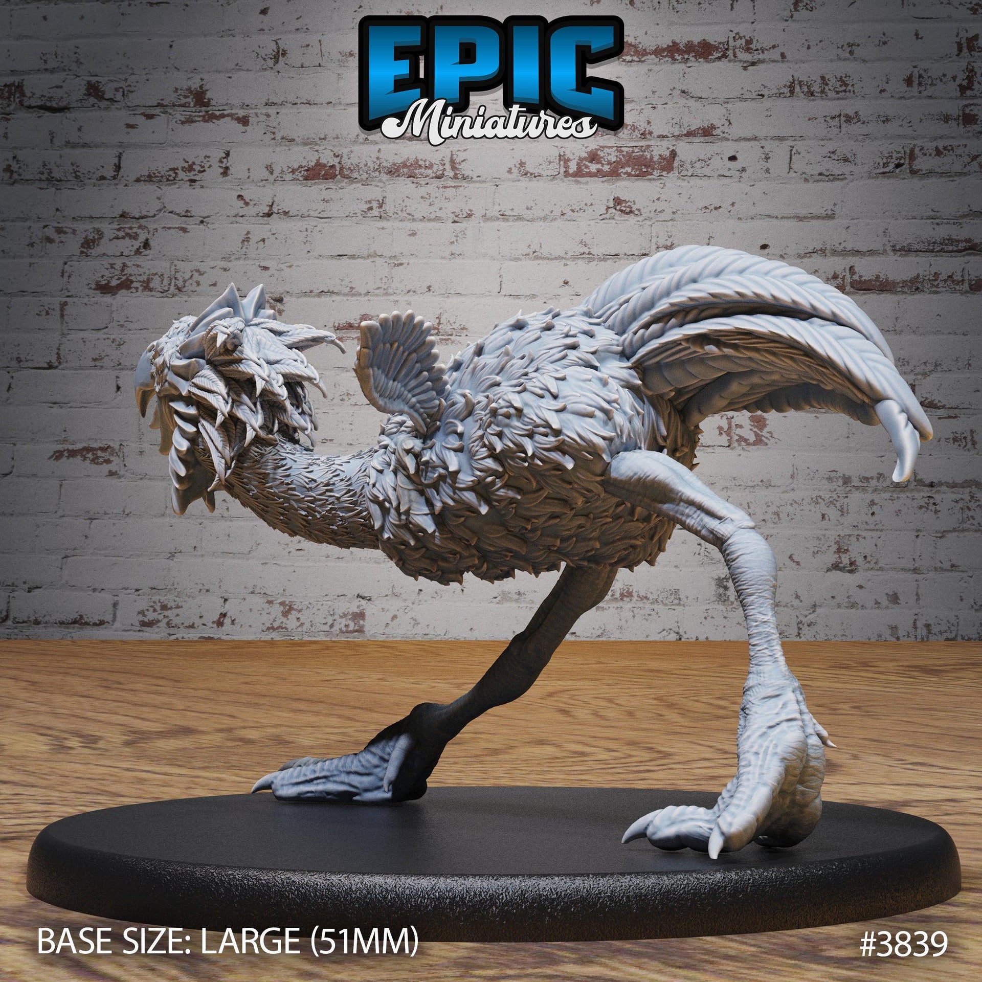 Terror Bird Classic - Epic Miniatures | New World Conquest | 28mm | 32mm | Dinosaur | Ostrich