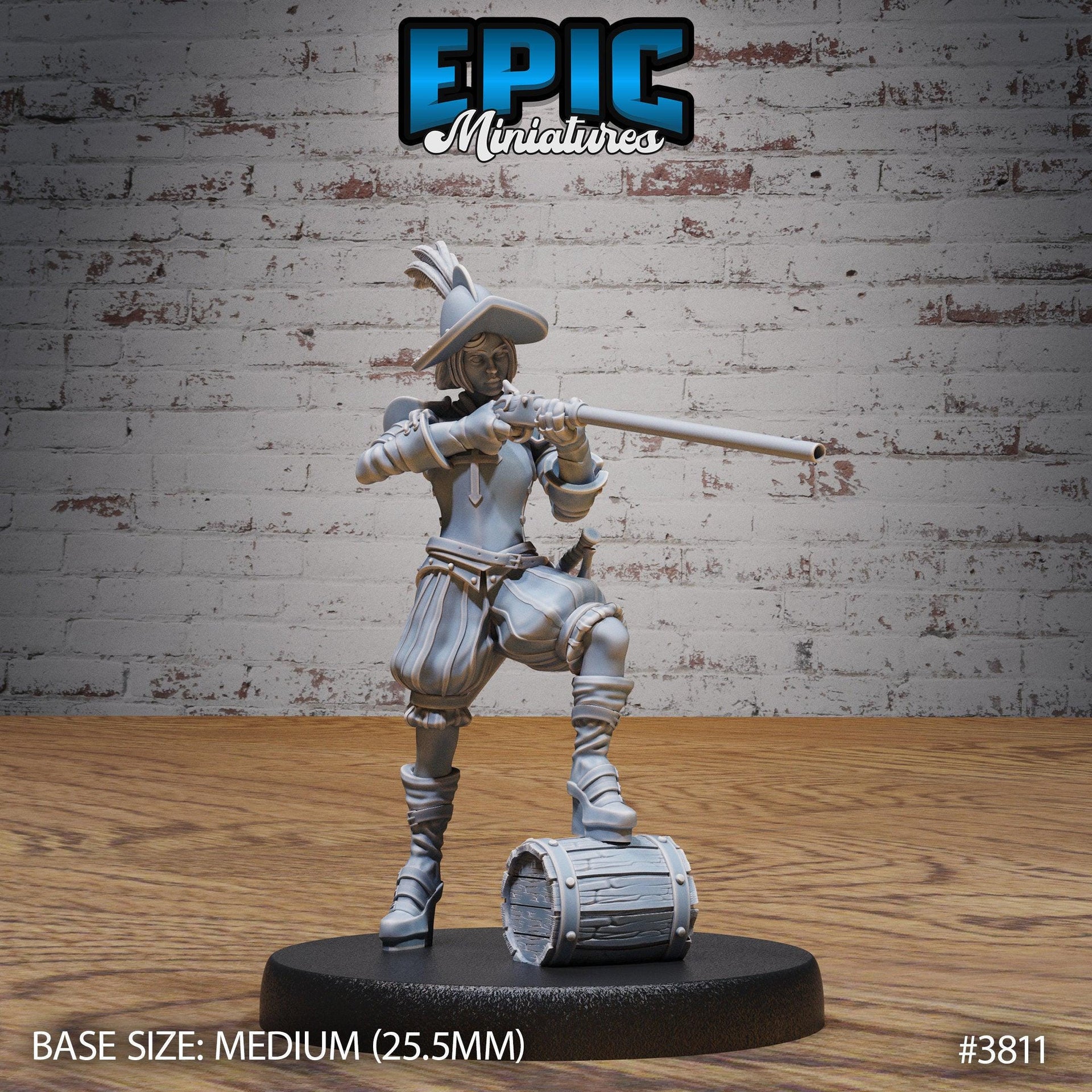 Young Conquistador Female - Epic Miniatures | New World Conquest | 28mm | 32mm | Spanish | Knight | Musketeer