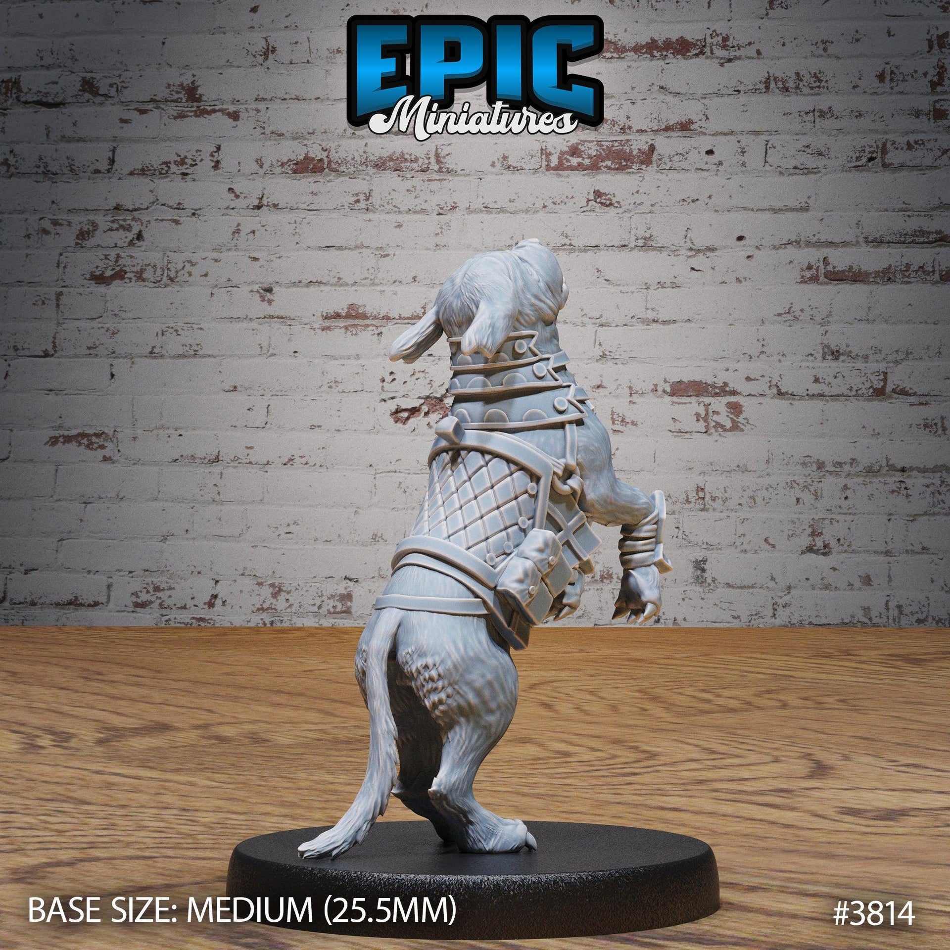 Raid Dog - Epic Miniatures | New World Conquest | 28mm | 32mm | Armor | Hunting | mastiff