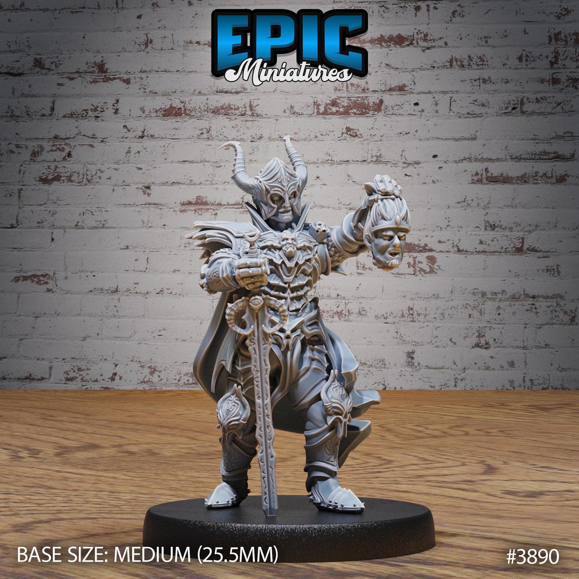 Black Guard Knight - Epic Miniatures | 28mm | 32mm | Demonic Guild | Chaos | Dark Paladin
