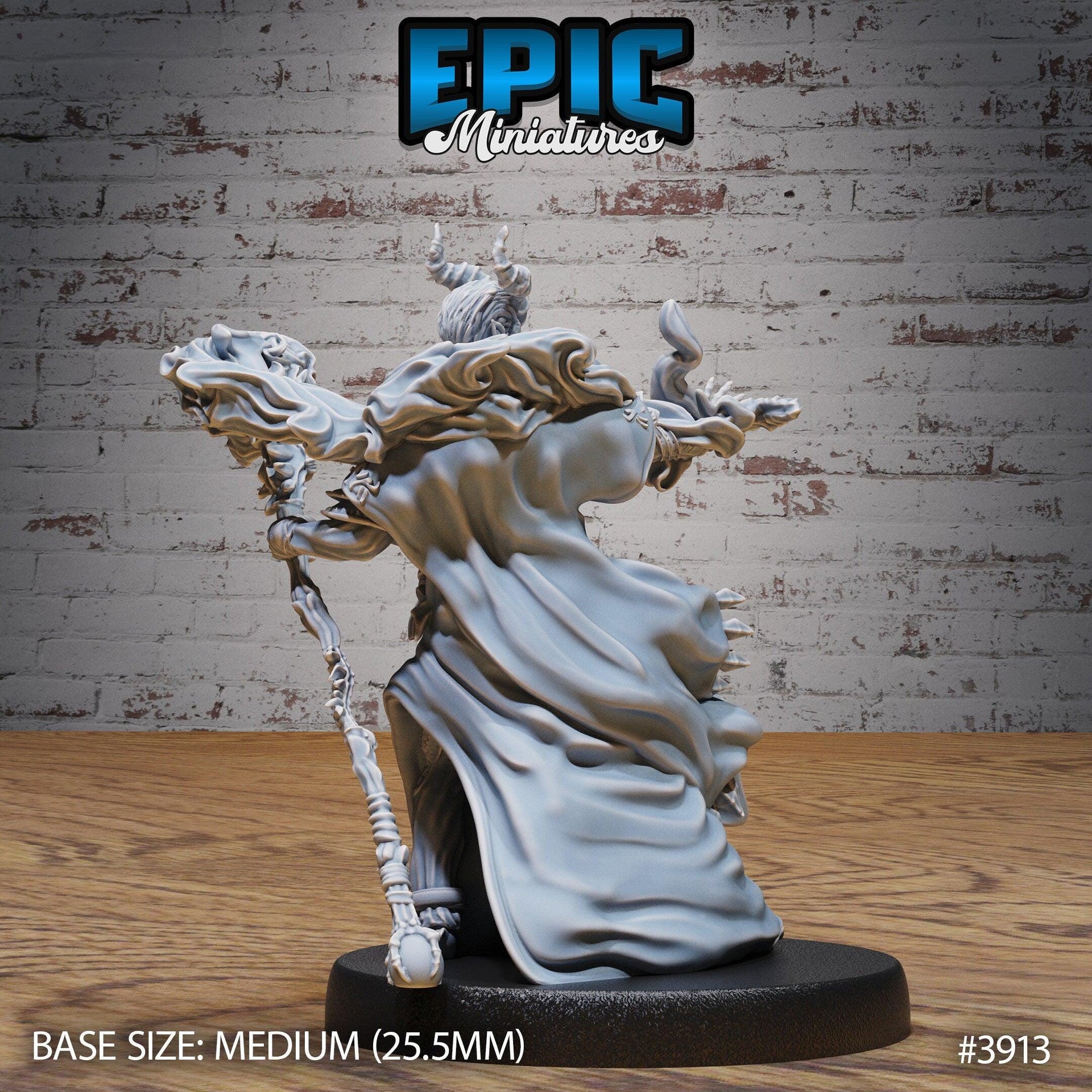 Tiefling Guild Summoner - Epic Miniatures | 28mm | 32mm | Demonic Guild | Sorcerer | Warlock