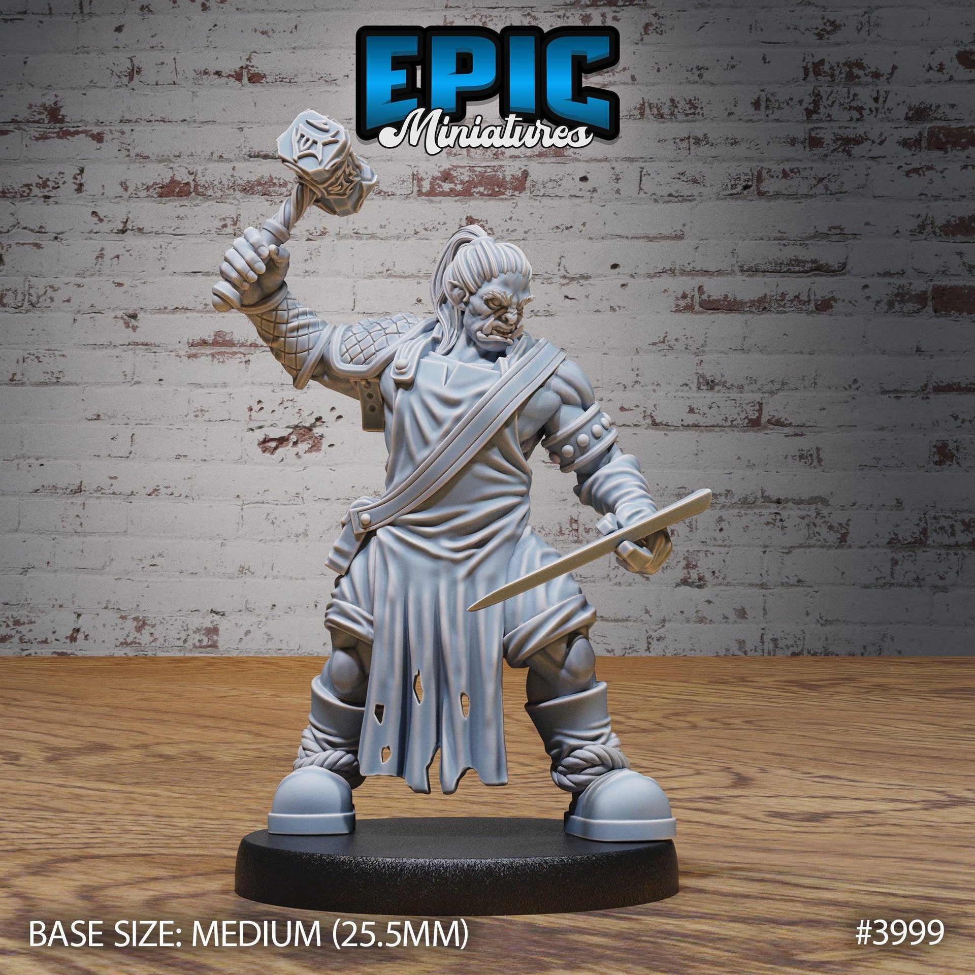 Orc Villagers- Epic Miniatures | 32mm | Festival Village | Brewer | Cook | Blacksmith | Farmer | Bard | Accordion