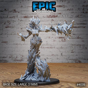 Fire Elemental Female - Epic Miniatures | Elemental Lands | 28mm | 32mm | Demon | Fighter