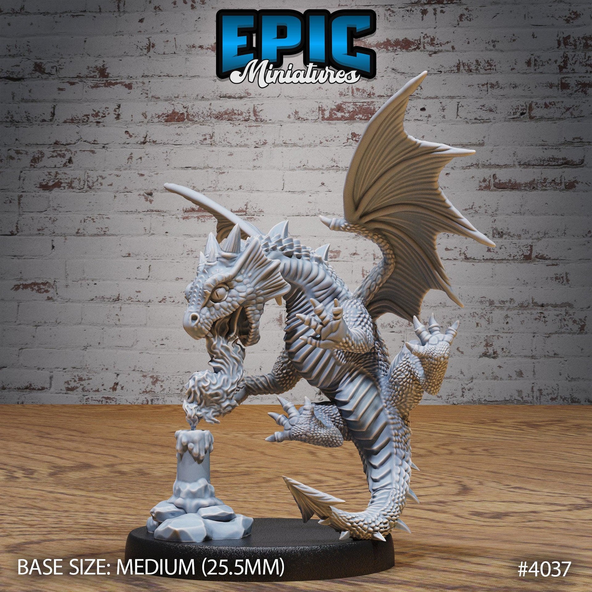 Red Dragon Wyrmling - Epic Miniatures | Elemental Lands | 28mm | 32mm | Baby | Medium