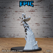 Water Elemental Female - Epic Miniatures | Elemental Lands | 28mm | 32mm | Frog Man | Elemental | Genie