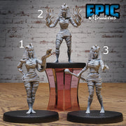 Cleopatra Mummy Lady - Epic Miniatures | Cone Desrt | 28mm | 32mm | Steampunk | Engineer | Egypt | Queen | Royal