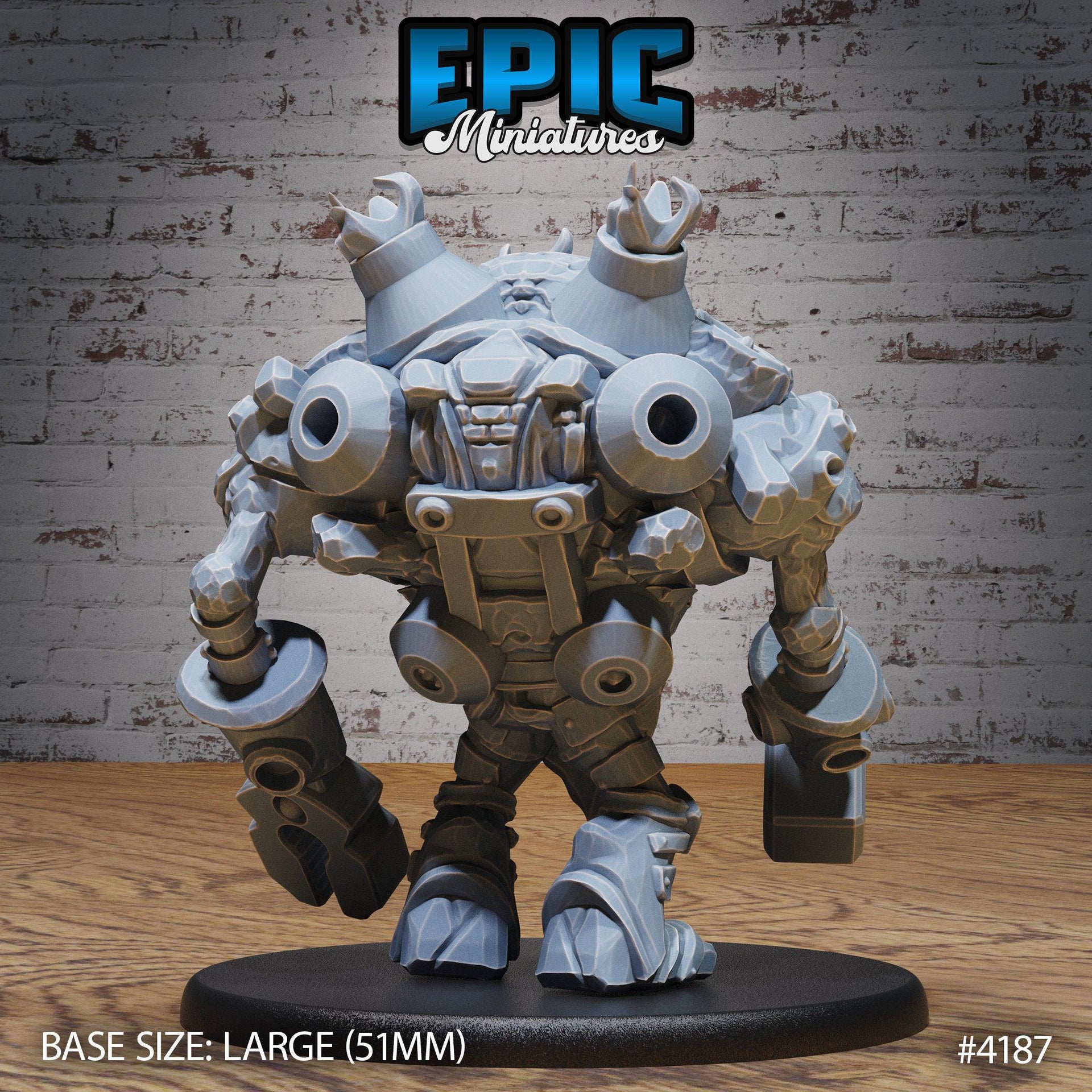 Stone Construct Dwarf - Epic Miniatures | Dwarf Mountain | 28mm | 32mm | Mech | Robot | Golem