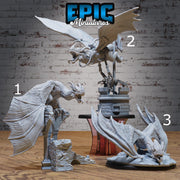 Mountain Wyvern - Epic Miniatures | Dwarf Mountain | 28mm | 32mm | Drake | Mount | Dragon | Ruins