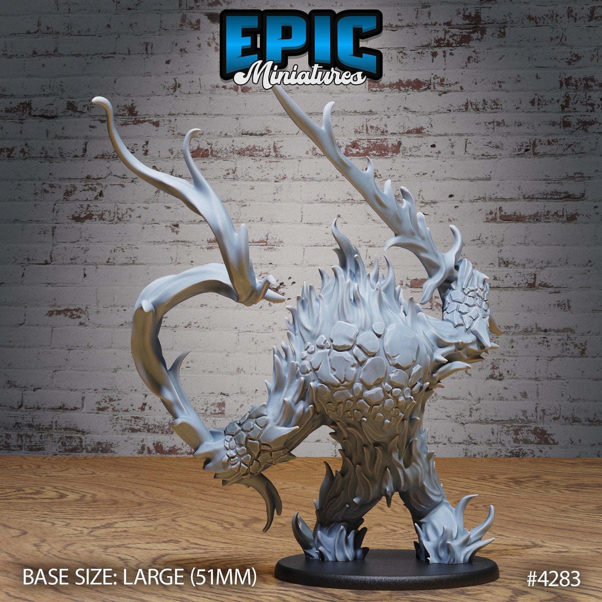 Fire Elemental - Epic Miniatures | Infernal Assault | 28mm | 32mm | Devil | Lava | Magma