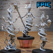 Female Air Elemental - Epic Miniatures | Olympian Legends | 28mm | 32mm | TOrnado | Wizard | Summoner | Lighting