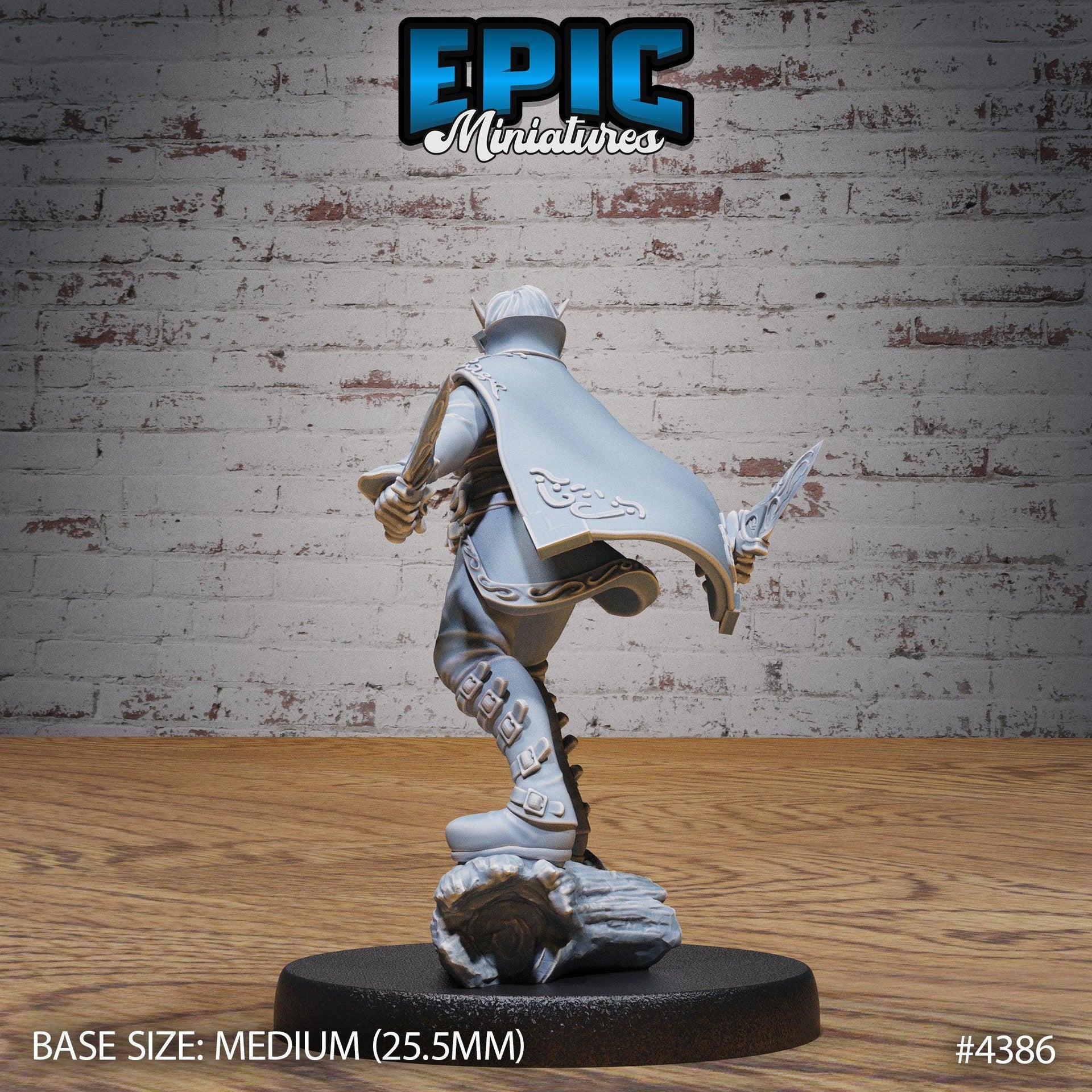 Elven Adventurer - Epic Miniatures | Mighty Heroes | 28mm | 32mm | Sorcerer | PC | Rogue
