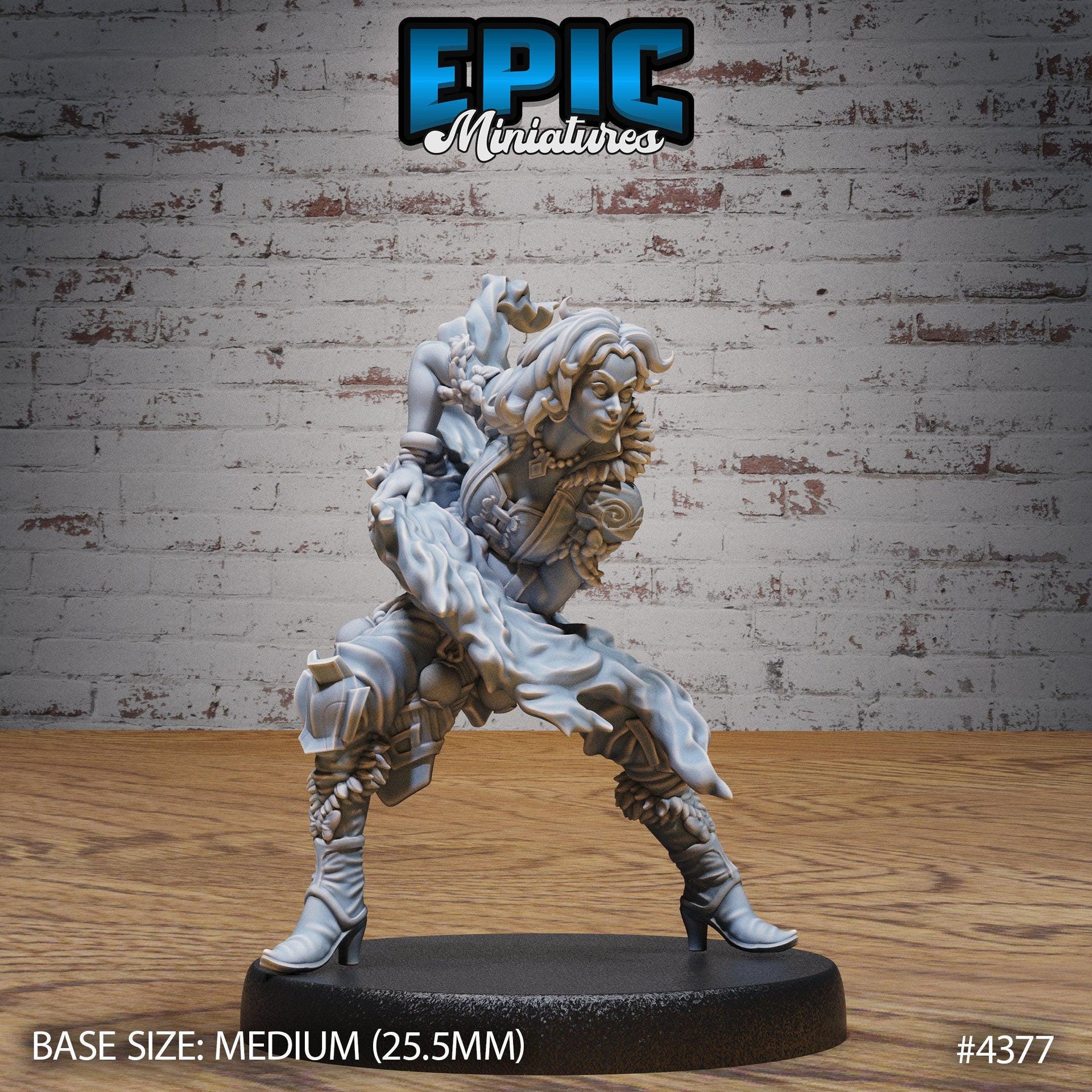 Sorceress Adventurer - Epic Miniatures | Mighty Heroes | 28mm | 32mm | Sorcerer | PC | Wizard