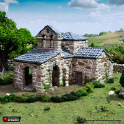 French Mausoleum. King and Country, 15mm, 28mm, 32mm - Printable Scenery | 28mm and 32mm | Wargaming | DnD | Tabletop Roleplaying