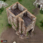 Ruined Black Rock Keep. King and Country, 15mm, 28mm, 32mm - Printable Scenery | 28mm and 32mm | Wargaming | DnD | Tabletop Roleplaying