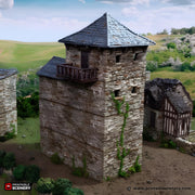 Black Rock Keep. King and Country, 15mm, 28mm, 32mm - Printable Scenery | 28mm and 32mm | Wargaming | DnD | Tabletop Roleplaying