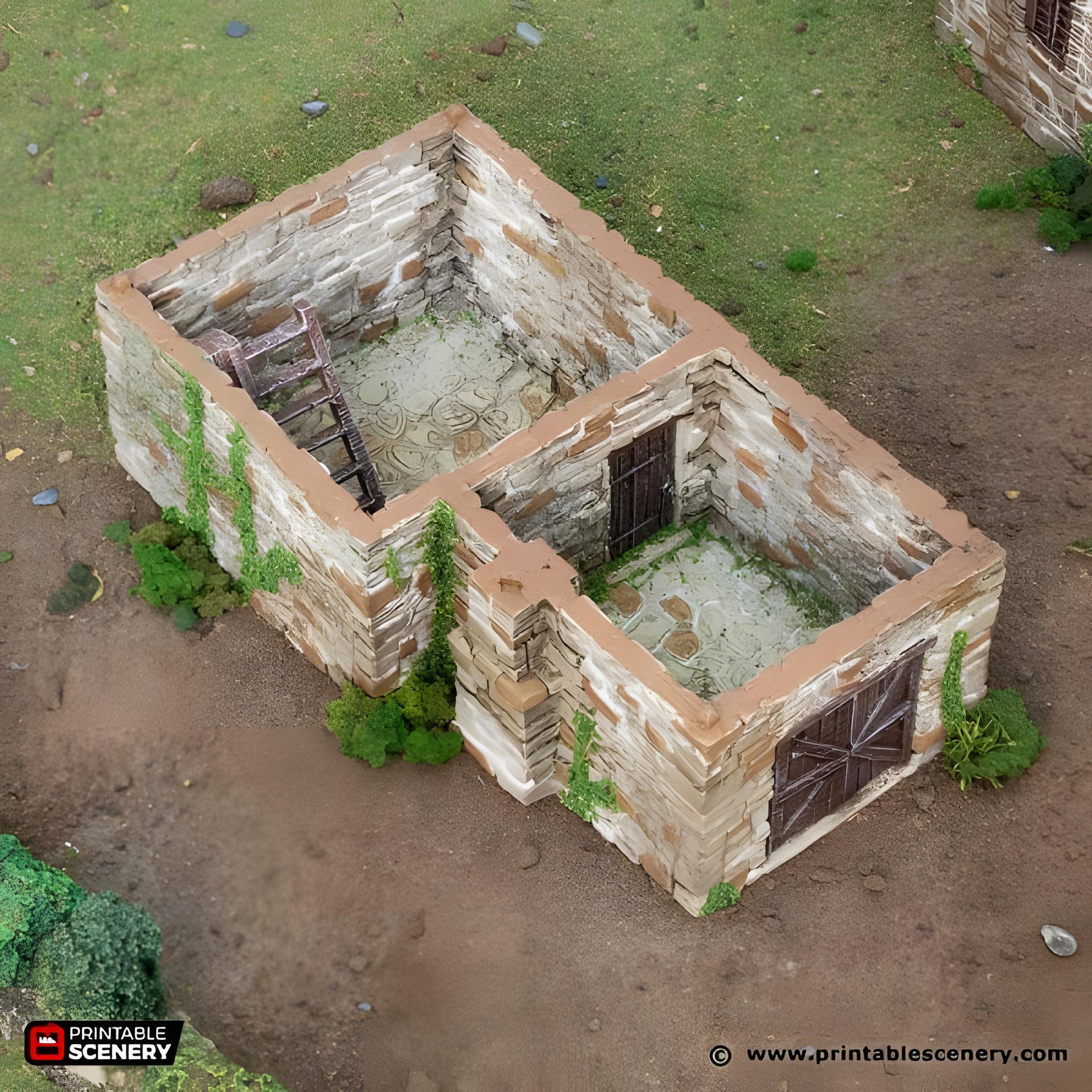 Black Rock Keep. King and Country, 15mm, 28mm, 32mm - Printable Scenery | 28mm and 32mm | Wargaming | DnD | Tabletop Roleplaying