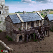Black Rock Barracks. King and Country, 15mm, 28mm, 32mm - Printable Scenery | 28mm and 32mm | Wargaming | DnD | Tabletop Roleplaying