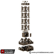 Quarry Elevator. King and Country, 15mm, 28mm, 32mm - Printable Scenery | 28mm and 32mm | Wargaming | DnD | Tabletop Roleplaying