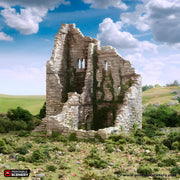 Ruined Norman Stone Fort. King and Country, 15mm, 28mm, 32mm - Printable Scenery | 28mm and 32mm | Wargaming | DnD | Tabletop Roleplaying