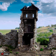 Ruined Kings Gate. King and Country, 15mm, 28mm, 32mm - Printable Scenery | 28mm and 32mm | Wargaming | DnD | Tabletop Roleplaying
