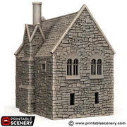 Norman Stone Manor. King and Country, 15mm, 28mm, 32mm - Printable Scenery | 28mm and 32mm | Wargaming | DnD | Tabletop Roleplaying
