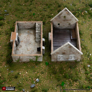 Norman Stone Manor. King and Country, 15mm, 28mm, 32mm - Printable Scenery | 28mm and 32mm | Wargaming | DnD | Tabletop Roleplaying