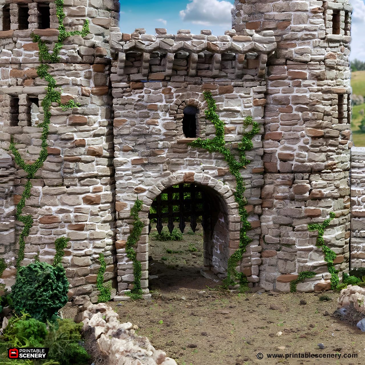 Royal Gate. King and Country, 15mm, 28mm, 32mm - Printable Scenery | 28mm and 32mm | Wargaming | DnD | Tabletop Roleplaying