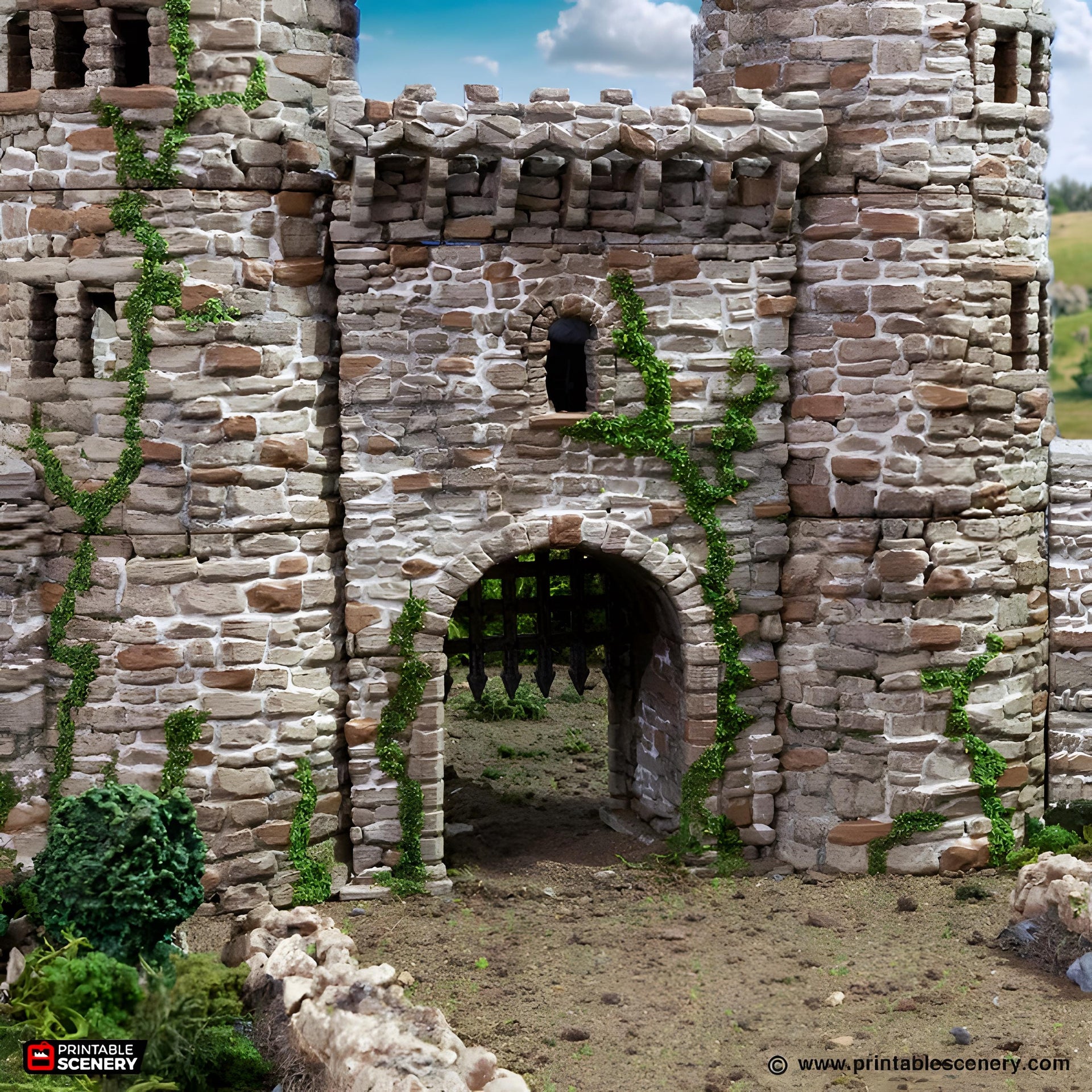 Royal Gate. King and Country, 15mm, 28mm, 32mm - Printable Scenery | 28mm and 32mm | Wargaming | DnD | Tabletop Roleplaying