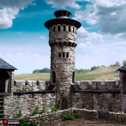 Kings Round Tower. King and Country, 15mm, 28mm, 32mm - Printable Scenery | 28mm and 32mm | Wargaming | DnD | Tabletop Roleplaying
