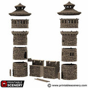 Kings Round Tower. King and Country, 15mm, 28mm, 32mm - Printable Scenery | 28mm and 32mm | Wargaming | DnD | Tabletop Roleplaying