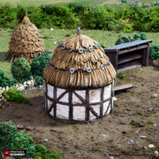 Small Round House. King and Country, 15mm, 28mm, 32mm - Printable Scenery | 28mm and 32mm | Wargaming | DnD | Tabletop Roleplaying