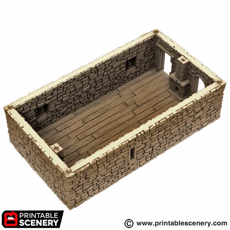 Country Manor. King and Country, 15mm, 28mm, 32mm - Printable Scenery | 28mm and 32mm | Wargaming | DnD | Tabletop Roleplaying