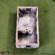 Hollyhock Cottage. King and Country, 15mm, 28mm, 32mm - Printable Scenery | 28mm and 32mm | Wargaming | DnD | Tabletop Roleplaying