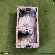 Hollyhock Cottage. King and Country, 15mm, 28mm, 32mm - Printable Scenery | 28mm and 32mm | Wargaming | DnD | Tabletop Roleplaying