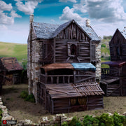 Slums of Flea Bottom 2. King and Country, 15mm, 28mm, 32mm - Printable Scenery | 28mm and 32mm | Wargaming | DnD | Tabletop Roleplaying