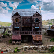 Slums of Flea Bottom 1. King and Country, 15mm, 28mm, 32mm - Printable Scenery | 28mm and 32mm | Wargaming | DnD | Tabletop Roleplaying