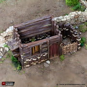 Small Shanty. King and Country, 15mm, 28mm, 32mm - Printable Scenery | 28mm and 32mm | Wargaming | DnD | Tabletop Roleplaying