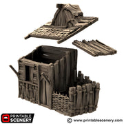 Small Shanty. King and Country, 15mm, 28mm, 32mm - Printable Scenery | 28mm and 32mm | Wargaming | DnD | Tabletop Roleplaying