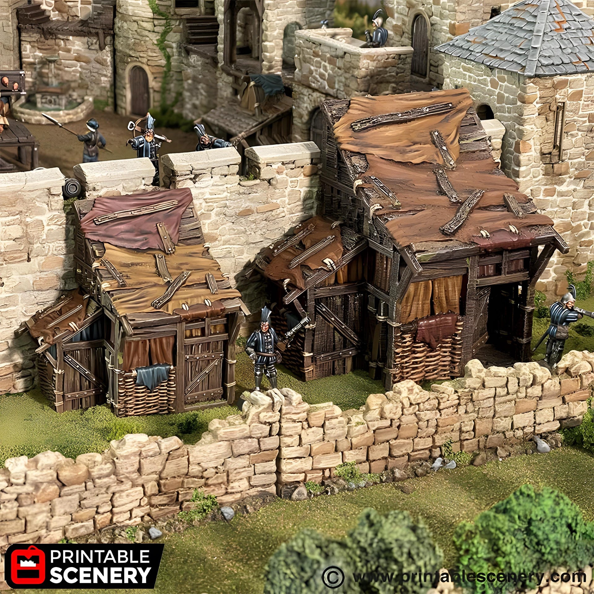 Small Shanty. King and Country, 15mm, 28mm, 32mm - Printable Scenery | 28mm and 32mm | Wargaming | DnD | Tabletop Roleplaying