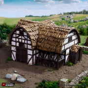 Country Stables. King and Country, 15mm, 28mm, 32mm - Printable Scenery | 28mm and 32mm | Wargaming | DnD | Tabletop Roleplaying